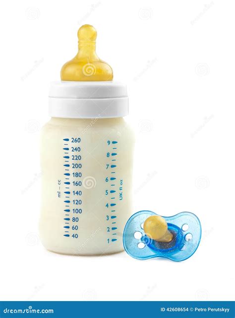 bottle with pacifier attached